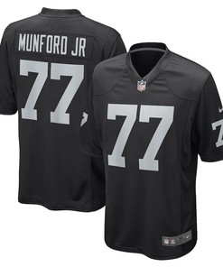 Thayer Munford Jr. Las Vegas Raiders Game Player Jersey - Black