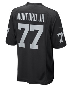 Thayer Munford Jr. Las Vegas Raiders Game Player Jersey - Black