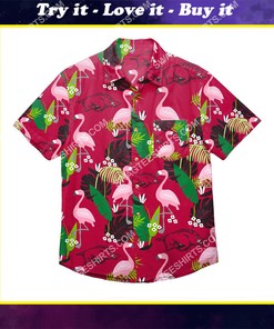The Arkansas Razorbacks Floral Full Print Hawaiian Shirt