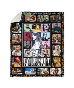 The Eras Tour Taylor Swift All Album Fleece Blanket Quilt