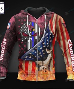 The Punisher Arizona Cardinals NFL Hoodie 3D