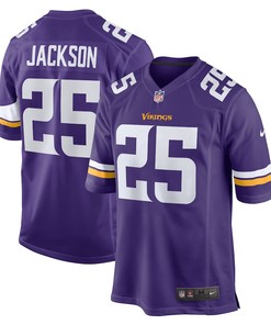 Theo Jackson 25 Minnesota Vikings Home Game Player Jersey - Purple