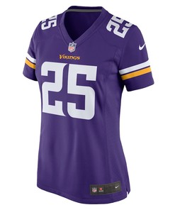 Theo Jackson 25 Minnesota Vikings Women's Home Game Player Jersey - Purple