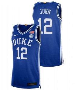 Theo John 12 Duke Blue Devils 2023 College Basketball Men Jersey - Royal