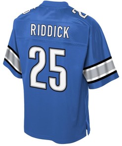 Theo Riddick Detroit Lions Nfl Pro Line Historic Logo Player Jersey - Blue