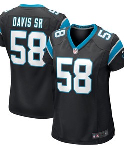 Thomas Davis Sr. Carolina Panthers Womens Player Jersey - Black Nfl