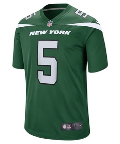 Thomas Morstead 5 New York Jets Game Player Jersey - Gotham Green