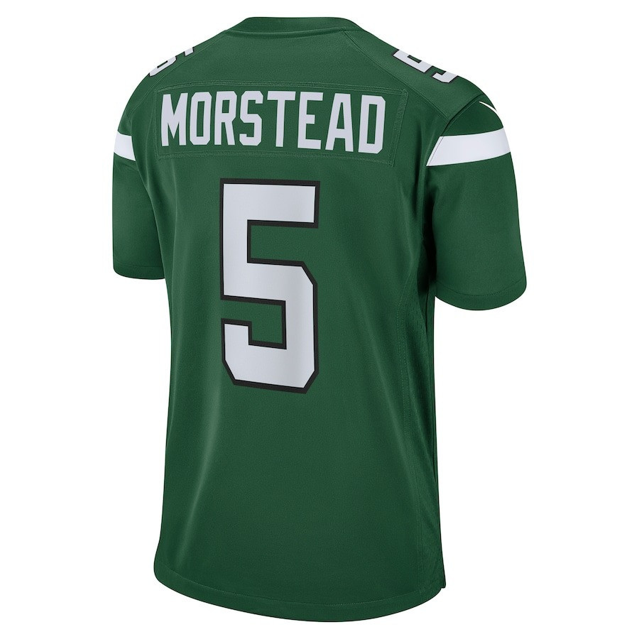 Thomas Morstead 5 New York Jets Game Player Jersey - Gotham Green