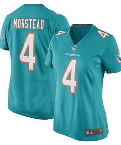 Thomas Morstead Miami Dolphins Womens Game Jersey - Aqua Nfl