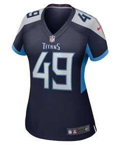 Thomas Odukoya Tennessee Titans Women's Game Player Jersey - Navy