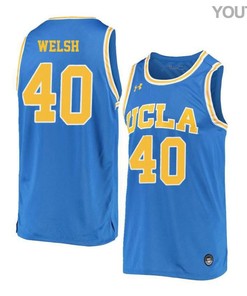 Thomas Welsh 40 UCLA Bruins Retro Elite Basketball Youth Jersey - Blue