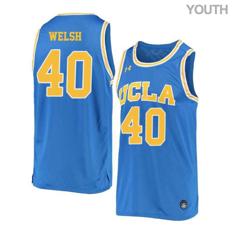 Thomas Welsh 40 UCLA Bruins Retro Elite Basketball Youth Jersey - Blue