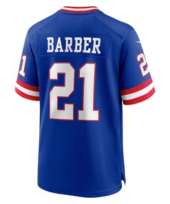Tiki Barber 21 New York Giants Classic Retired Player Game Jersey - Royal
