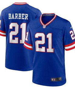 Tiki Barber New York Giants Classic Retired Player Game Jersey - Royal Nfl