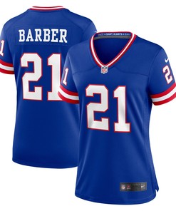 Tiki Barber New York Giants Womens Classic Retired Player Game Jersey - Royal Nfl