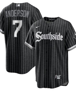 Tim Anderson 7 Chicago White Sox City Connect Player Jersey - Black