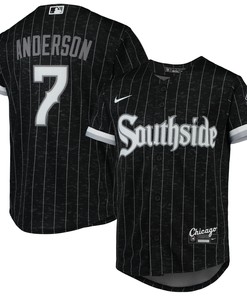 Tim Anderson Chicago White Sox 2021 City Connect Replica Player Jersey - Black Mlb
