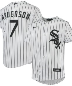 Tim Anderson Chicago White Sox Home Replica Player Jersey - White Mlb