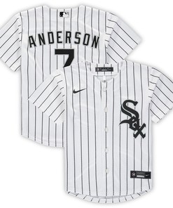 Tim Anderson Chicago White Sox Preschool Home Replica Player Jersey - White Mlb