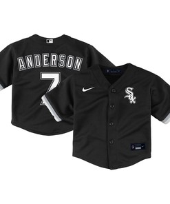 Tim Anderson Chicago White Sox Toddler Alternate Replica Player Jersey - Black Mlb