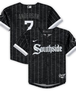 Tim Anderson Chicago White Sox Toddler City Connect Replica Player Jersey - Black Mlb