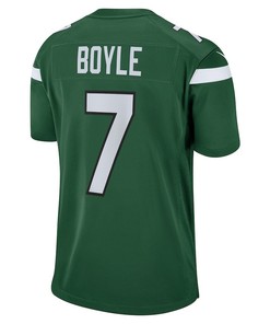 Tim Boyle 7 New York Jets Game Jersey - Gotham Green