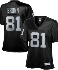 Tim Brown Oakland Raiders Nfl Pro Line Womens 1988 Retired Player Jersey - Black