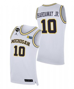 Tim Hardaway Jr. 10 Michigan Wolverines College Basketball BLM Men Jersey - White