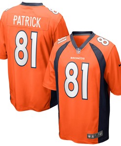 Tim Patrick Denver Broncos Game Jersey - Orange Nfl