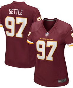 Tim Settle Washington Football Team Womens Game Player Jersey -burgundy Nfl