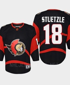 Tim Stuetzle 18 Ottawa Senators 2022 Special Edition 2.0 Retro Youth Jersey Black