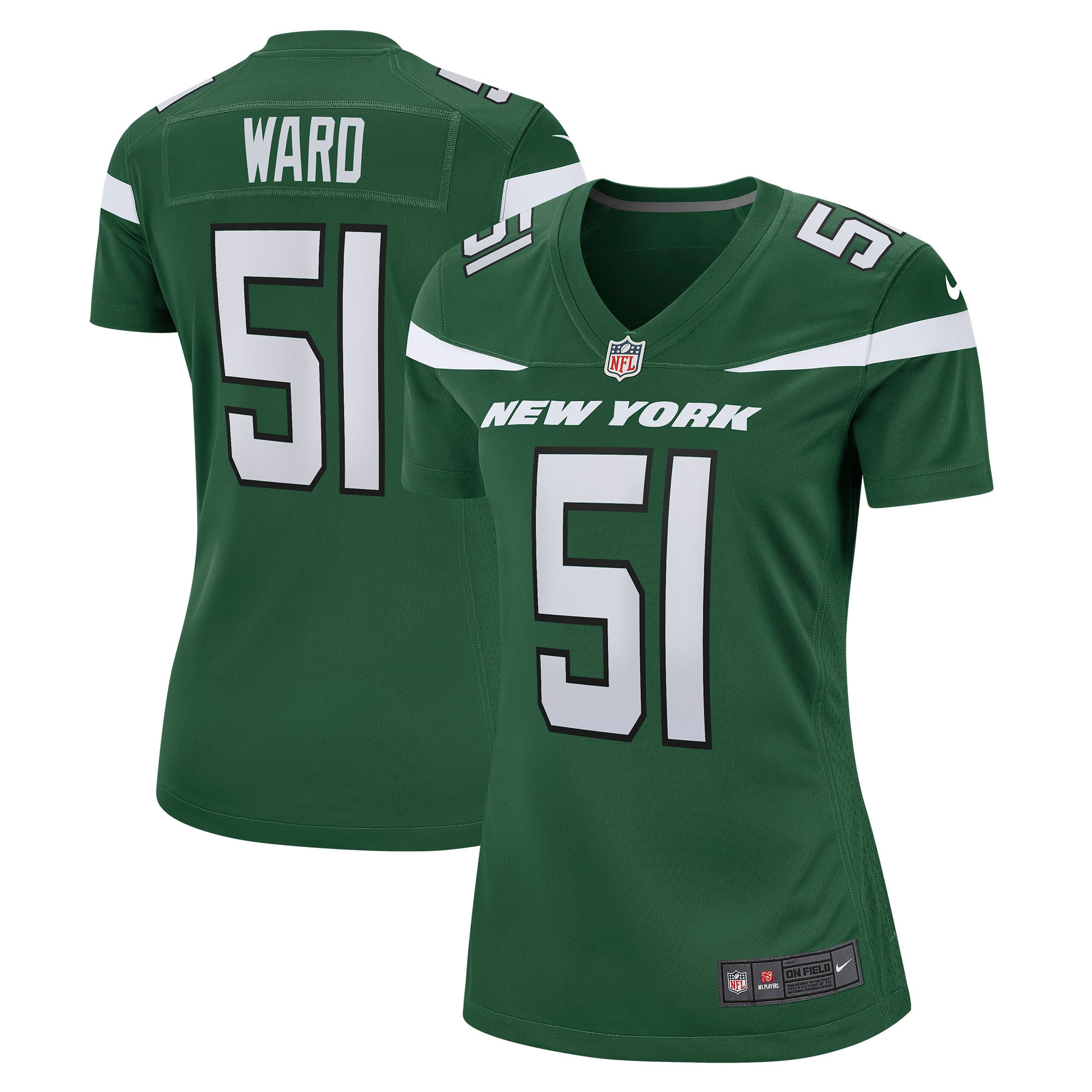 Tim Ward New York Jets Womens Game Jersey - Gotham Green Nfl