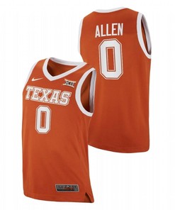 Timmy Allen 0 Texas Longhorns Orange 2023 Transfer Away Jersey