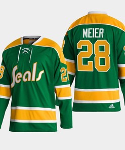 Timo Meier 28 San Jose Sharks Green Reverse Retro 2.0 Jersey 2022-23