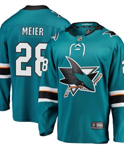 Timo Meier San Jose Sharks Fanatics Branded Breakaway Player Jersey - Teal Nhl