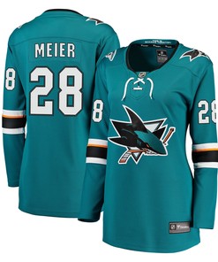 Timo Meier San Jose Sharks Fanatics Branded Womens Breakaway Jersey - Teal Nhl