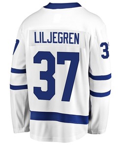 Timothy Liljegren 37 Toronto Maple Leafs Stanley Cup 2023 Playoffs Patch Away Breakaway Men Jersey - White