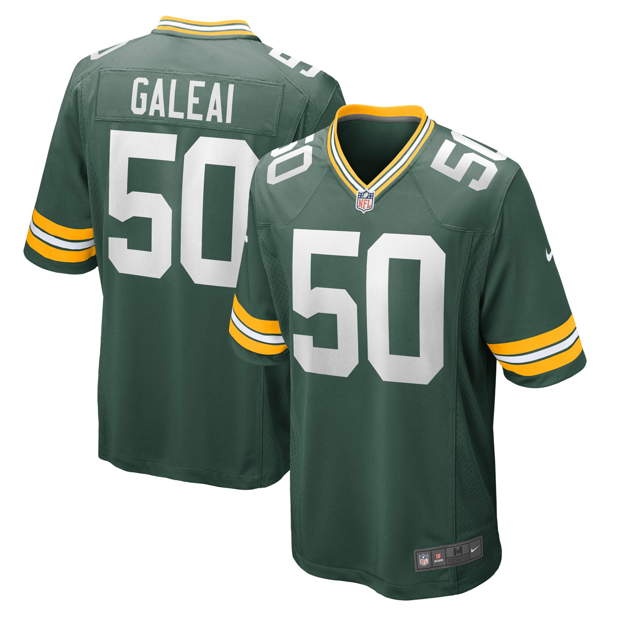 Tipa Galeai Green Bay Packers Game Player Jersey - Green Nfl
