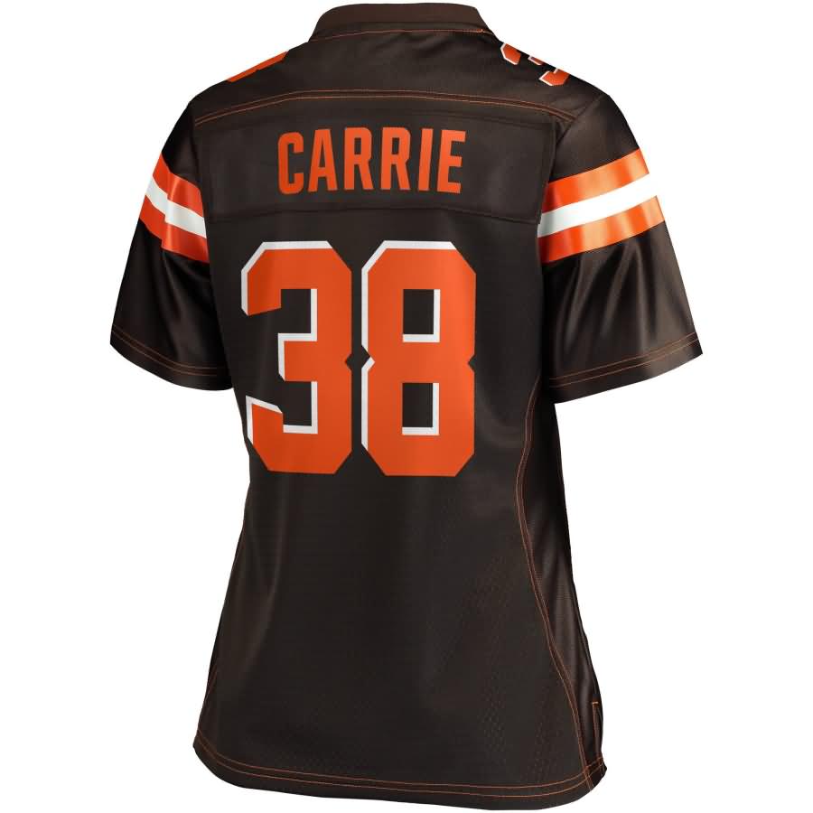 Tj Carrie Cleveland Browns Nfl Pro Line Womens Team Color Player Jersey - Brown