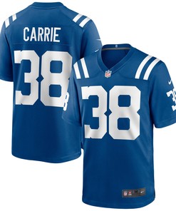 T.j. Carrie Indianapolis Colts Game Jersey - Royal Nfl
