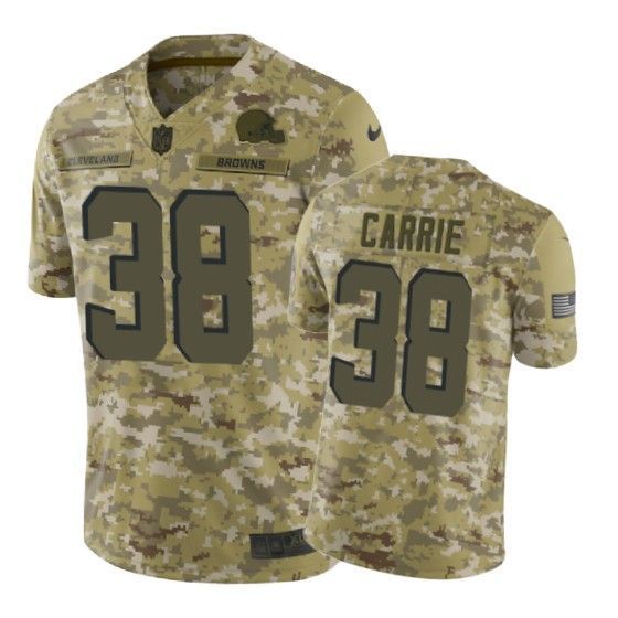 T.j. Carrie Jersey Nfl Camo Cleveland Browns