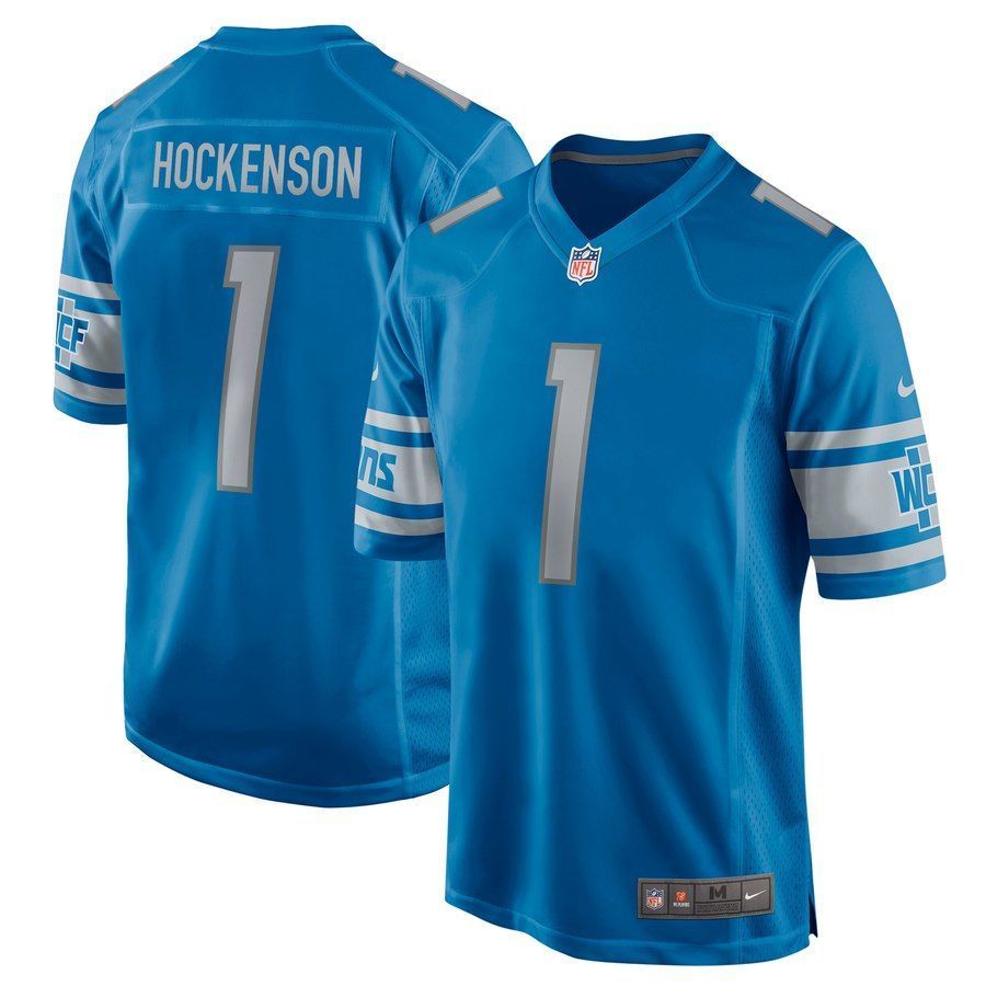 T.j. Hockenson Detroit Lions 2019 Nfl Draft First Round Pick Game Jersey Blue 2019