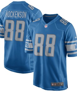 T.j. Hockenson Detroit Lions Game Jersey - Blue Nfl