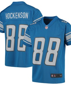 T.j. Hockenson Detroit Lions Game Jersey - Blue Nfl