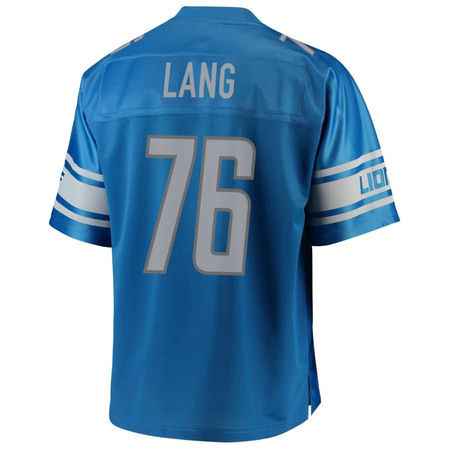 T.j. Lang Detroit Lions Nfl Pro Line Team Color Player Jersey - Blue