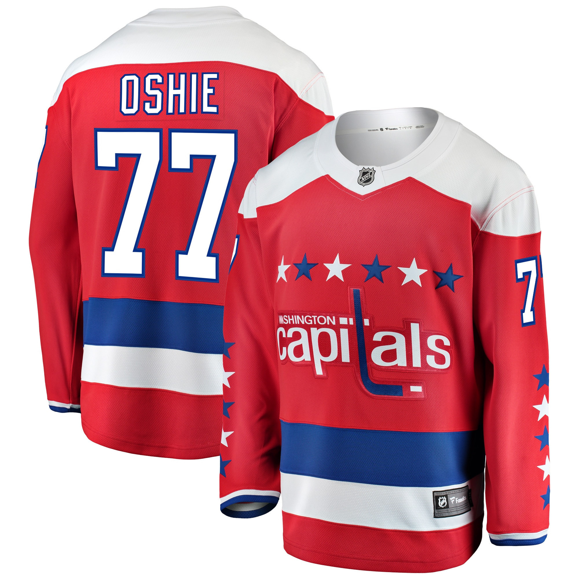 Tj Oshie Washington Capitals Fanatics Branded Alternate Breakaway Player Jersey - Red Nhl