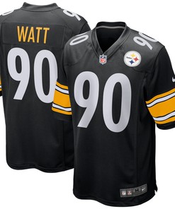 T.j. Watt Pittsburgh Steelers Game Player Jersey - Black Nfl