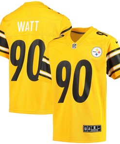T.j. Watt Pittsburgh Steelers Inverted Team Game Jersey - Gold Nfl