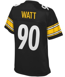 T.j. Watt Pittsburgh Steelers Nfl Pro Line Womens Player Jersey - Black