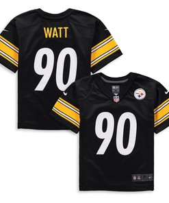 T.j. Watt Pittsburgh Steelers Preschool Player Game Jersey - Black Nfl